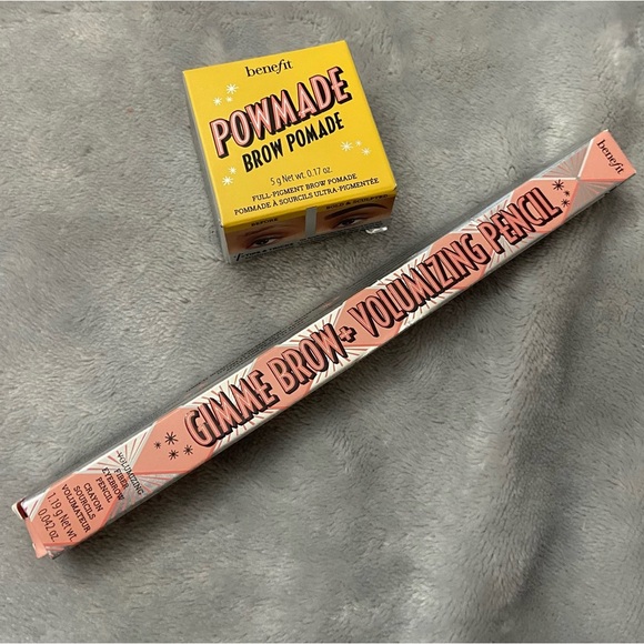 New! Benefit powmade brow pomade gimme brow pencil warm-black brown 27624 - Picture 2 of 9